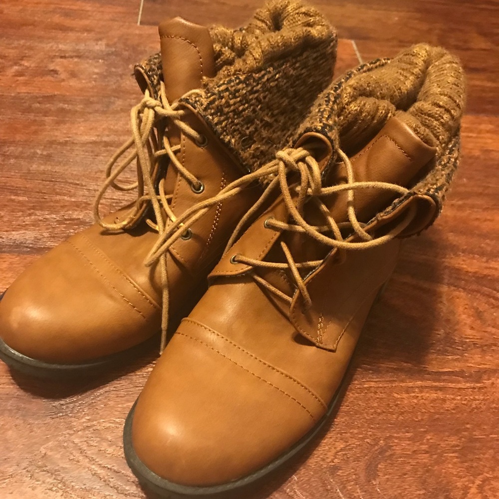 Brown booties